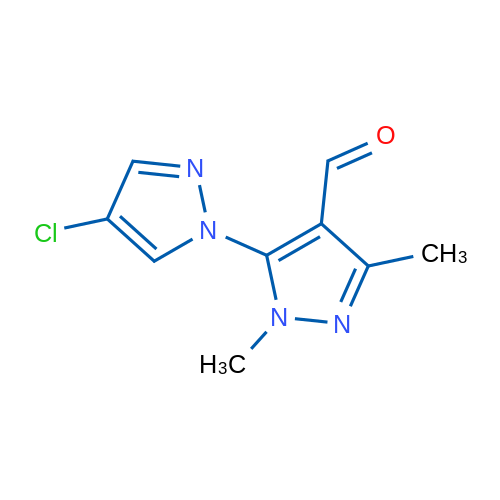 5-(4-Chloro-1h-pyrazol-1-yl)-1,3-dimethyl-1h-pyrazole-4-carbaldehyde 1g