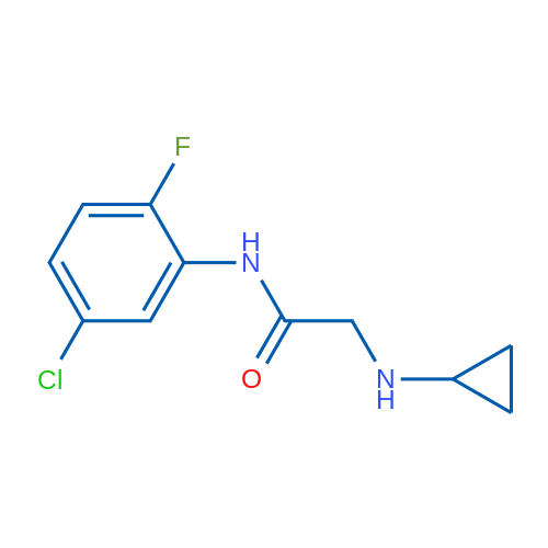 N-(5-Chloro-2-fluorophenyl)-2-(cyclopropylamino)acetamide 1g