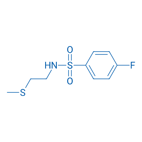 4-Fluoro-N-(2-(methylthio)ethyl)benzenesulfonamide 250mg