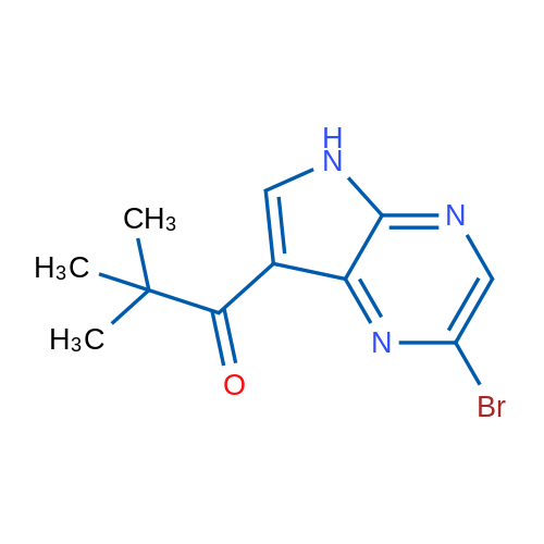 1-(2-Bromo-5H-pyrrolo[2,3-b]pyrazin-7-yl)-2,2-dimethylpropan-1-one 1g