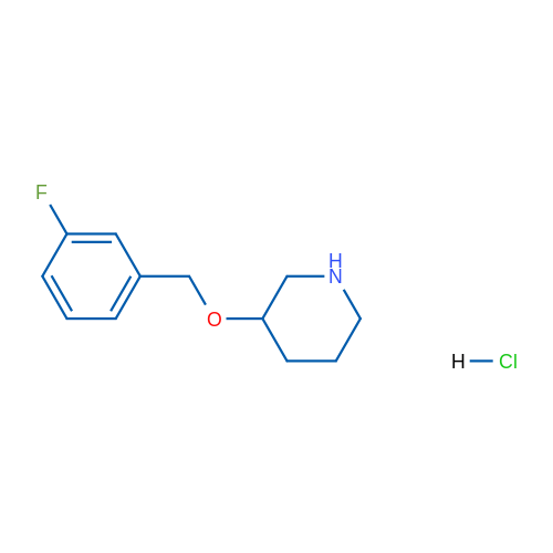 3-((3-Fluorobenzyl)oxy)piperidine hydrochloride 1g