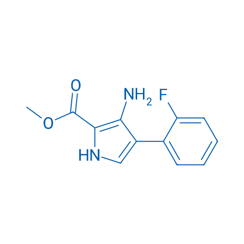 Methyl 3-amino-4-(2-fluorophenyl)-1H-pyrrole-2-carboxylate 250mg