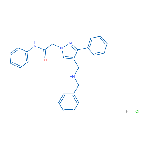 2-(4-((Benzylamino)methyl)-3-phenyl-1H-pyrazol-1-yl)-N-phenylacetamide hydrochloride 1g