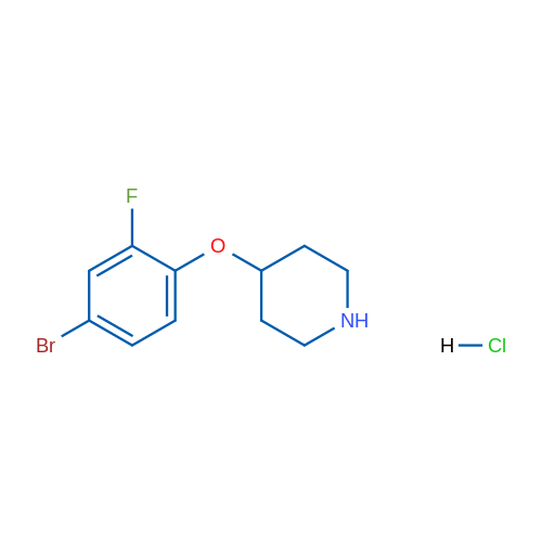 4-(4-Bromo-2-fluorophenoxy)piperidine hydrochloride 5g