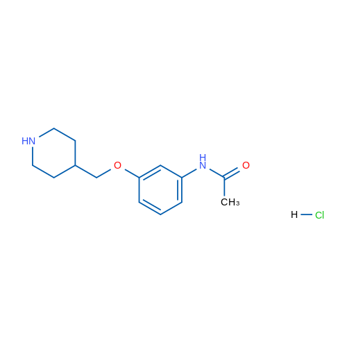 N-(3-(Piperidin-4-ylmethoxy)phenyl)acetamide hydrochloride 5g