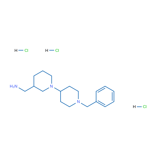 (1'-Benzyl-[1,4'-bipiperidin]-3-yl)methanamine trihydrochloride 5g
