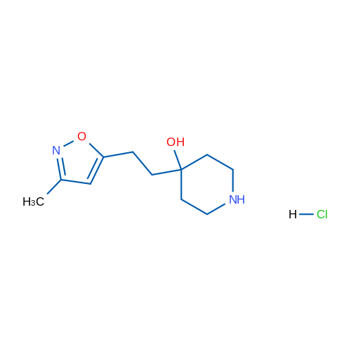 4-(2-(3-Methylisoxazol-5-yl)ethyl)piperidin-4-ol hydrochloride 5g