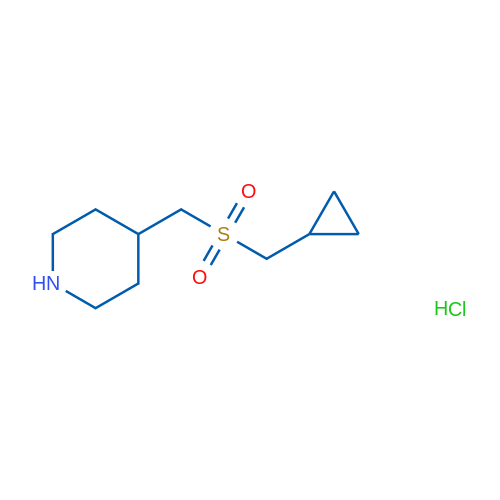 4-([(CYclopropylmethyl)sulfonyl]methyl)piperidine hydrochloride 1g