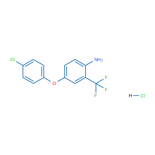 4-(4-Chlorophenoxy)-2-(trifluoromethyl)aniline hydrochloride 1g