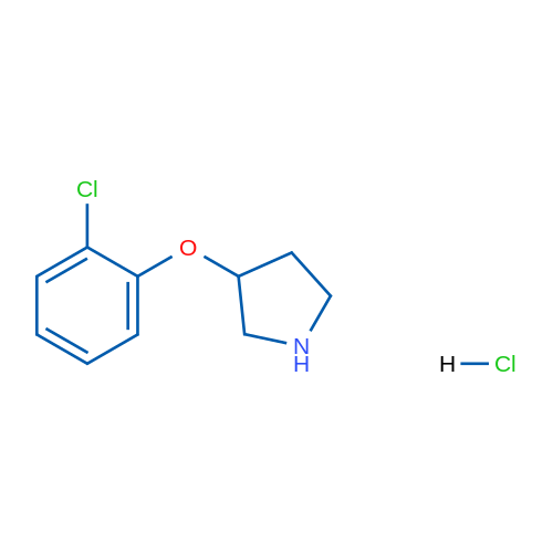 3-(2-Chlorophenoxy)pyrrolidine hydrochloride 250mg
