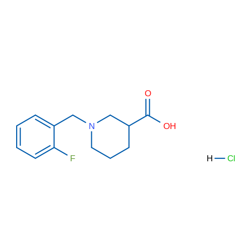 1-(2-Fluorobenzyl)piperidine-3-carboxylic acid hydrochloride 1g