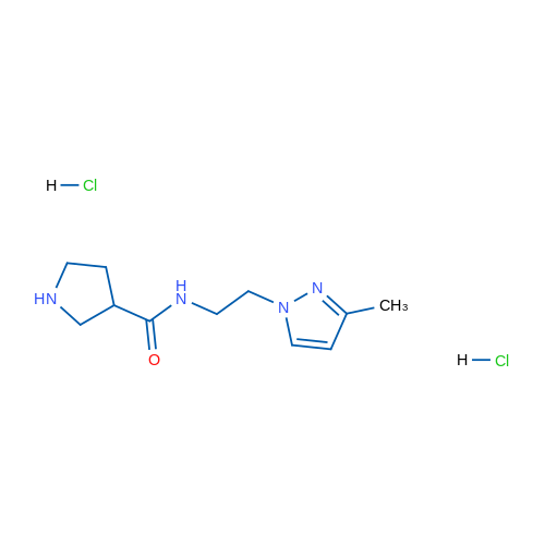 N-(2-(3-Methyl-1H-pyrazol-1-yl)ethyl)pyrrolidine-3-carboxamide dihydrochloride 1g