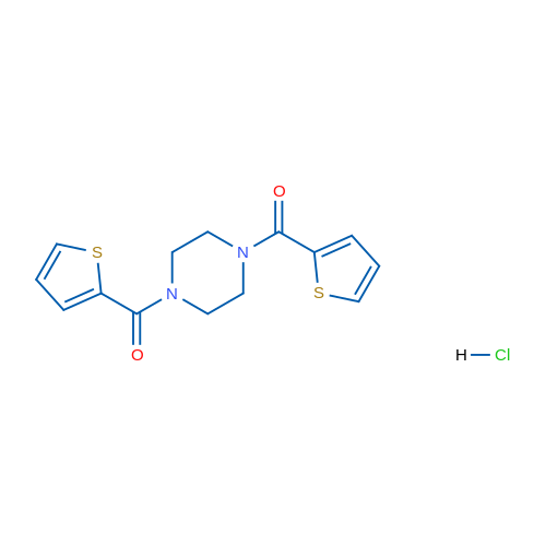 Piperazine-1,4-diylbis(thiophen-2-ylmethanone) hydrochloride 5g