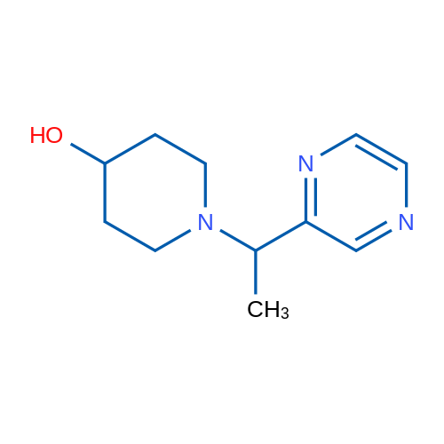 1-(1-(Pyrazin-2-yl)ethyl)piperidin-4-ol 1g