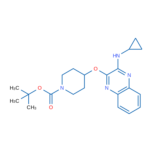 tert-Butyl 4-((3-(cyclopropylamino)quinoxalin-2-yl)oxy)piperidine-1-carboxylate 1g
