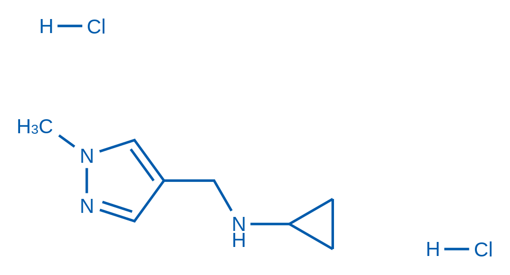 N-((1-Methyl-1H-pyrazol-4-yl)methyl)cyclopropanamine dihydrochloride 1g