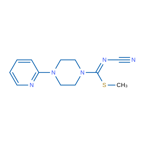 (Z)-Cyano[(methylsulfanyl)[4-(pyridin-2-yl)piperazin-1-yl]methylidene]amine 1g