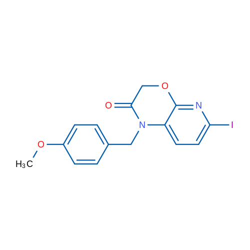 6-Iodo-1-(4-methoxybenzyl)-1H-pyrido[2,3-b][1,4]oxazin-2(3H)-one 1g