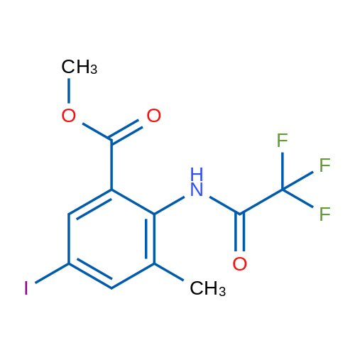 Methyl 5-iodo-3-methyl-2-(2,2,2-trifluoroacetamido)benzoate 1g