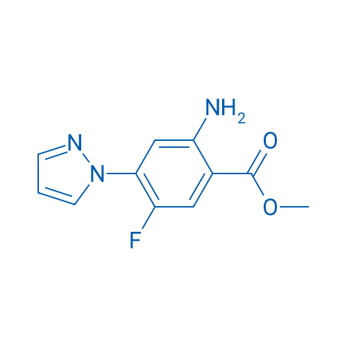 Methyl 2-amino-5-fluoro-4-(1H-pyrazol-1-yl)benzoate 1g