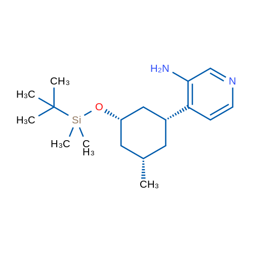 rel-4-[(1R,3S,5S)-3-[[(1,1-Dimethylethyl)dimethylsilyl]oxy]-5-methylcyclohexyl]-3-pyridinamine 1g