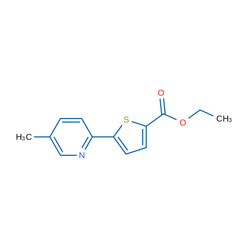Ethyl 5-(5-methylpyridin-2-yl)thiophene-2-carboxylate 1g