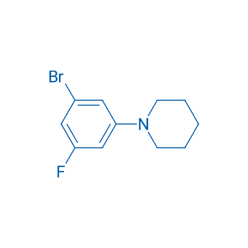 1-Bromo-3-fluoro-5-piperidinobenzene 1g