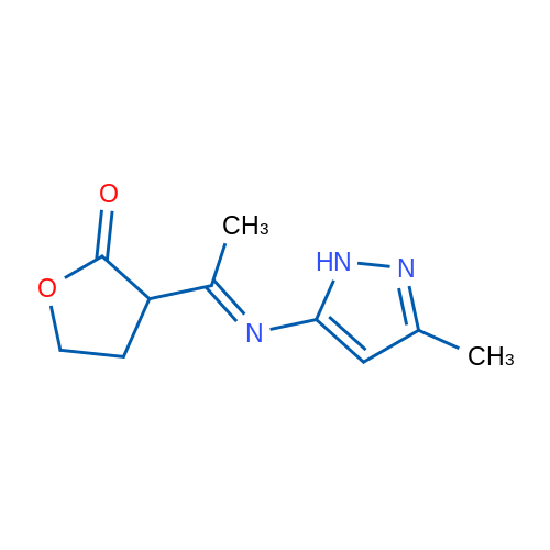 3-[(1E)-1-[(3-Methyl-1H-pyrazol-5-yl)imino]ethyl]oxolan-2-one 1g