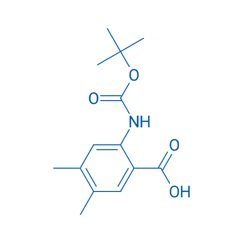 2-Bocamino-4,5-dimethyl-benzoic acid 1g