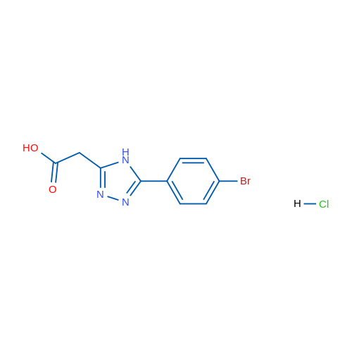 [5-(4-Bromo-phenyl)-4H-[1,2,4]triazol-3-yl]-acetic acid hydrochloride 1g