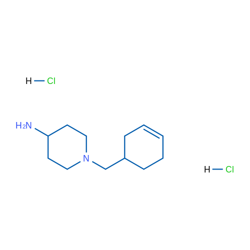 1-Cyclohex-3-enylmethyl-piperidin-4-ylamine dihydrochloride 1g
