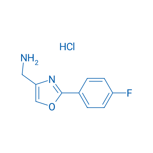 (2-(4-Fluorophenyl)oxazol-4-yl)methanamine hydrochloride 50mg