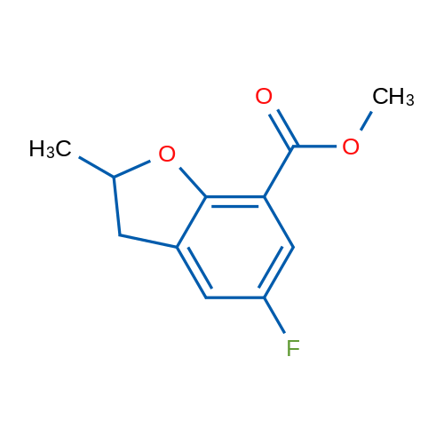 Methyl 5-fluoro-2-methyl-2,3-dihydrobenzofuran-7-carboxylate 1g