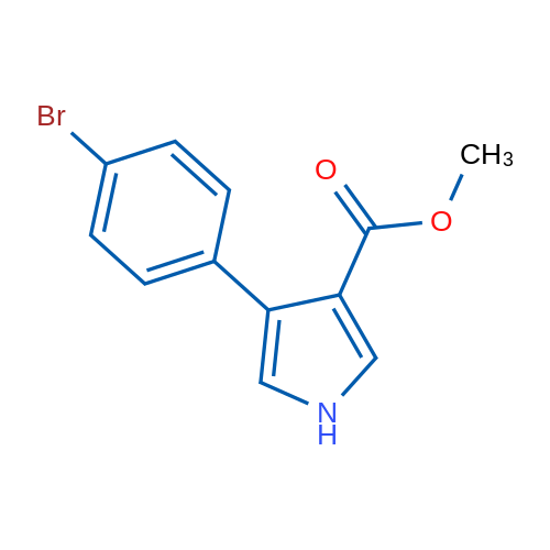 Methyl 4-(4-bromophenyl)-1H-pyrrole-3-carboxylate 1g