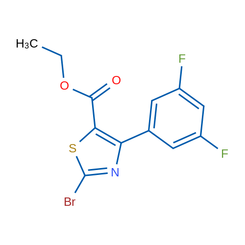 Ethyl 2-bromo-4-(3,5-difluorophenyl)thiazole-5-carboxylate 1g