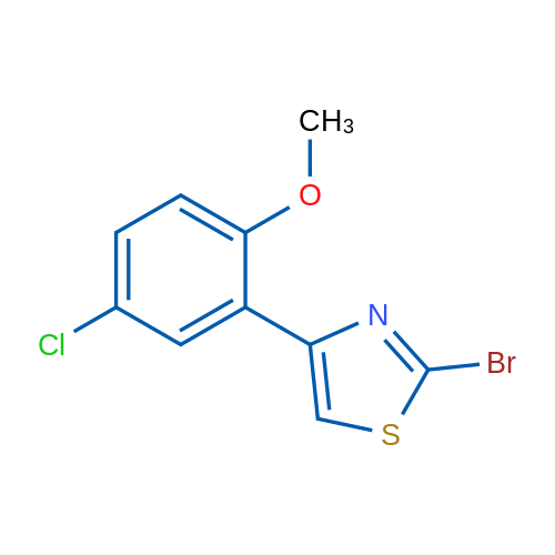 2-Bromo-4-(5-chloro-2-methoxyphenyl)thiazole 1g