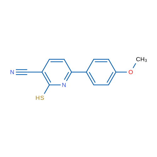 2-Mercapto-6-(4-methoxyphenyl)nicotinonitrile 1g