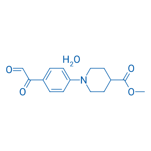 Methyl 1-(4-(2-oxoacetyl)phenyl)piperidine-4-carboxylate hydrate 1g