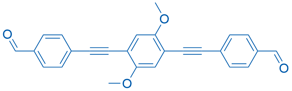 4,4'-((2,5-Dimethoxy-1,4-phenylene)bis(ethyne-2,1-diyl))dibenzaldehyde 1g