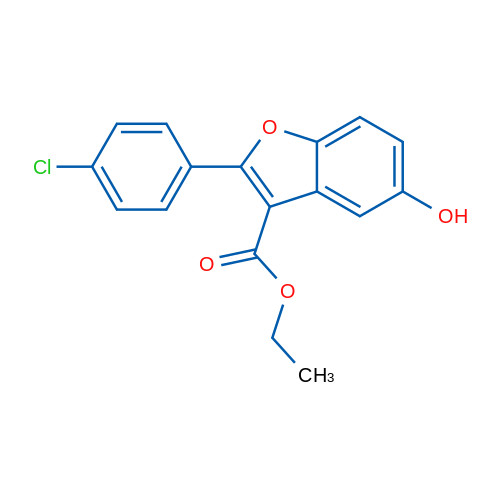 Ethyl 2-(4-chlorophenyl)-5-hydroxybenzofuran-3-carboxylate 1g