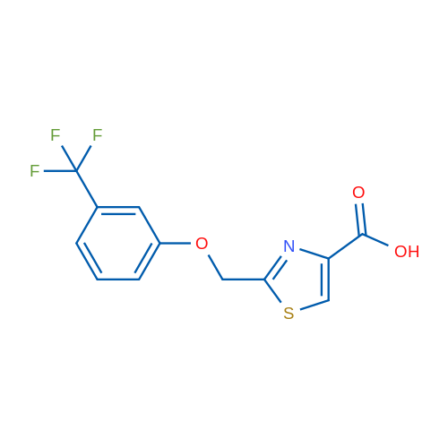 2-((3-(Trifluoromethyl)phenoxy)methyl)thiazole-4-carboxylic acid 1g