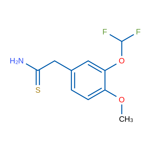 2-[3-(Difluoromethoxy)-4-methoxyphenyl]ethanethioamide 5g
