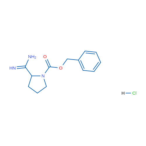 Benzyl 2-carbamimidoylpyrrolidine-1-carboxylate hydrochloride 250mg