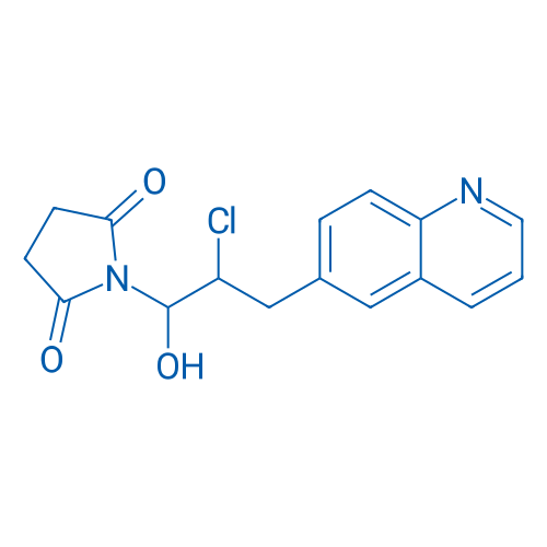 1-(2-Chloro-1-hydroxy-3-(quinolin-6-yl)propyl)pyrrolidine-2,5-dione 100mg