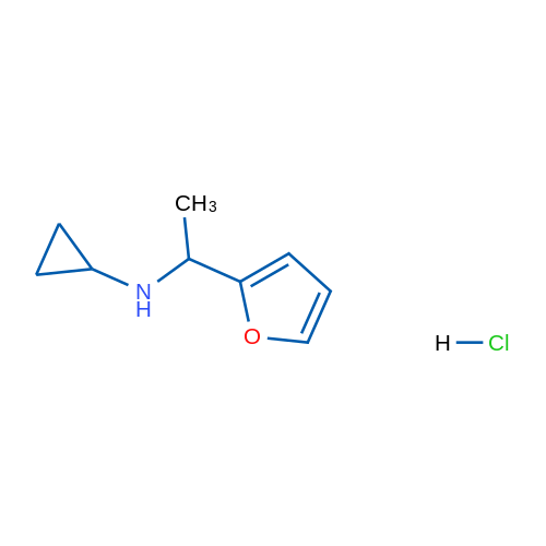 N-[1-(Furan-2-yl)ethyl]cyclopropanamine hydrochloride 5g
