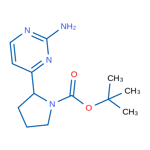 tert-Butyl 2-(2-aminopyrimidin-4-yl)pyrrolidine-1-carboxylate 1g
