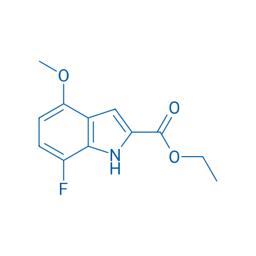 Ethyl 7-fluoro-4-methoxy-1H-indole-2-carboxylate 250mg