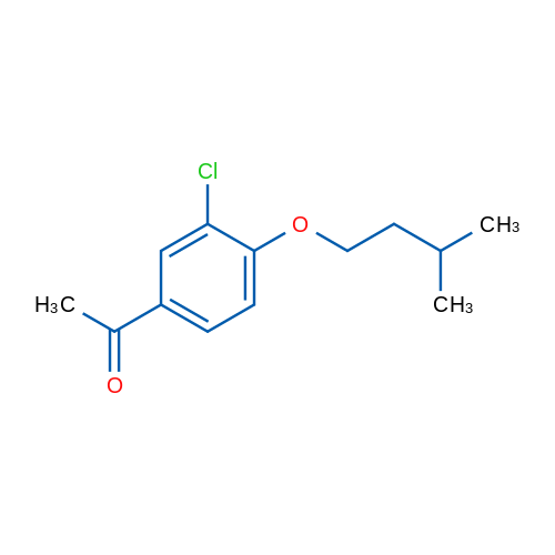 1-(3-Chloro-4-(isopentyloxy)phenyl)ethanone 1g
