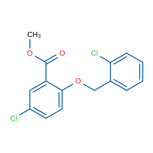 Methyl 5-chloro-2-((2-chlorobenzyl)oxy)benzoate 1g