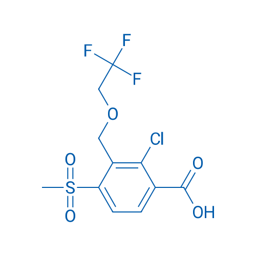 2-Chloro-4-(methylsulfonyl)-3-((2,2,2-trifluoroethoxy)methyl)benzoic acid 500g